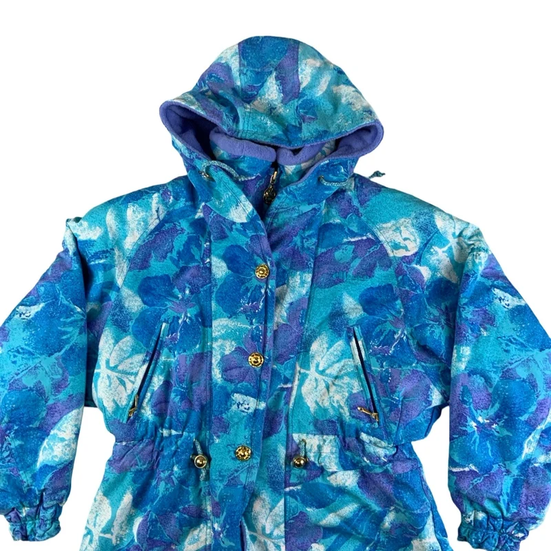 Vintage 1990s Multicoloured Ellesse Ski Jacket Puffa Large