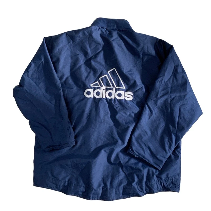 Vintage 90s Navy Adidas Track Jacket Windbreaker XXL
