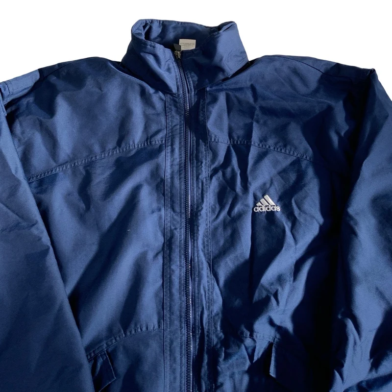 Vintage 90s Navy Adidas Track Jacket Windbreaker XXL