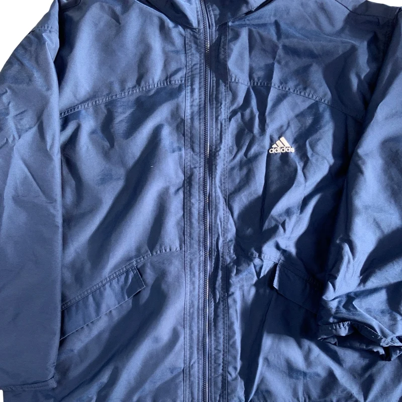 Vintage 90s Navy Adidas Track Jacket Windbreaker XXL