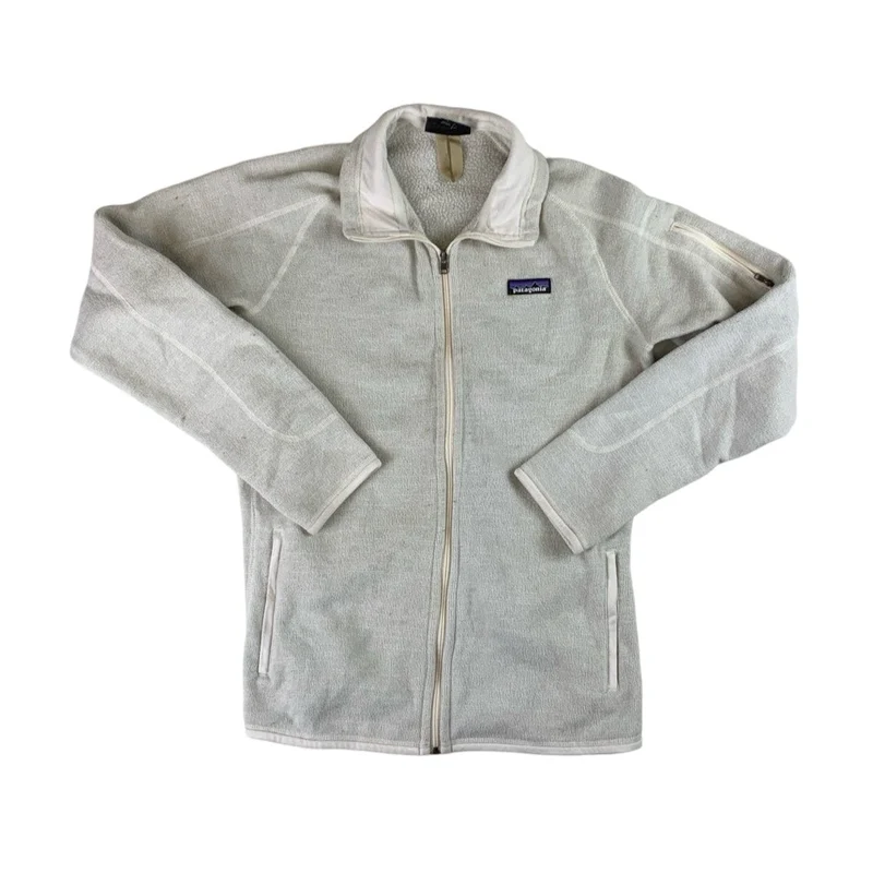 Patagonia Off-White Long Sleeved Fleece M L
