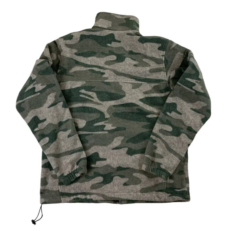 Vintage Camo Columbia Green Fleece Zip-up Jacket M L