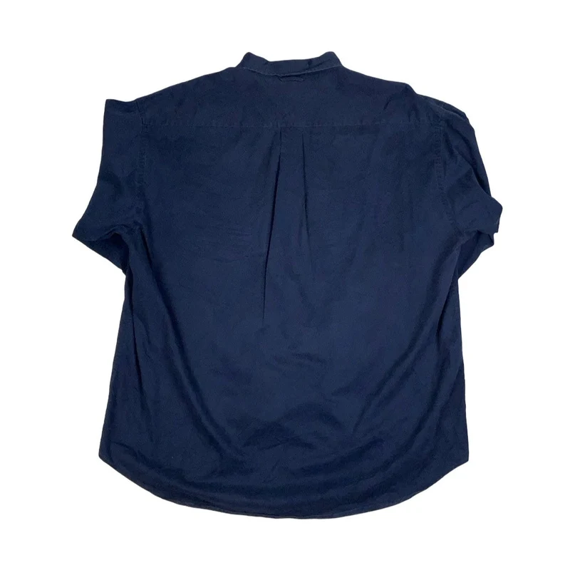 Vintage 1990s Tommy Hilfiger Blue Button-Up Long Sleeve Casual Shirt 3XL