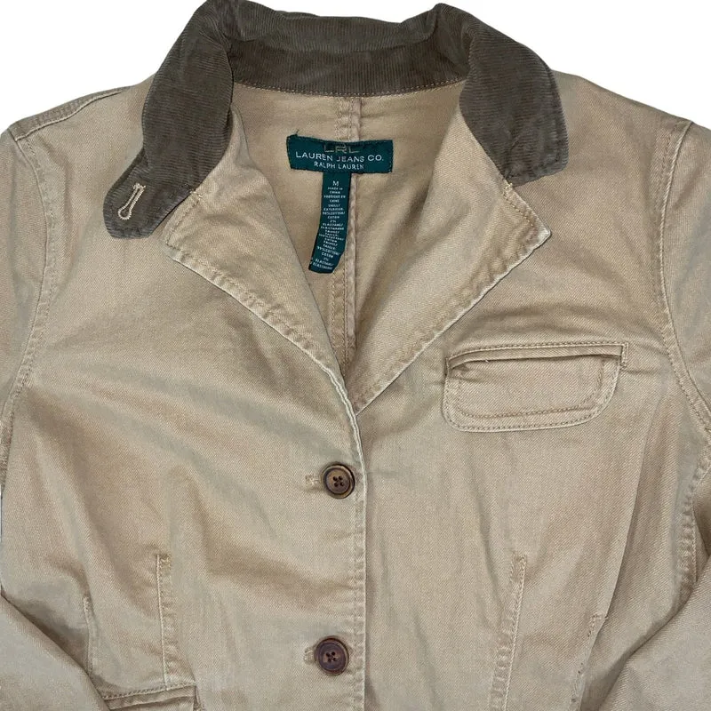 Vintage 90s ‘Ralph Lauren’ Lauren Jeans Co. Beige Denim Jacket S M