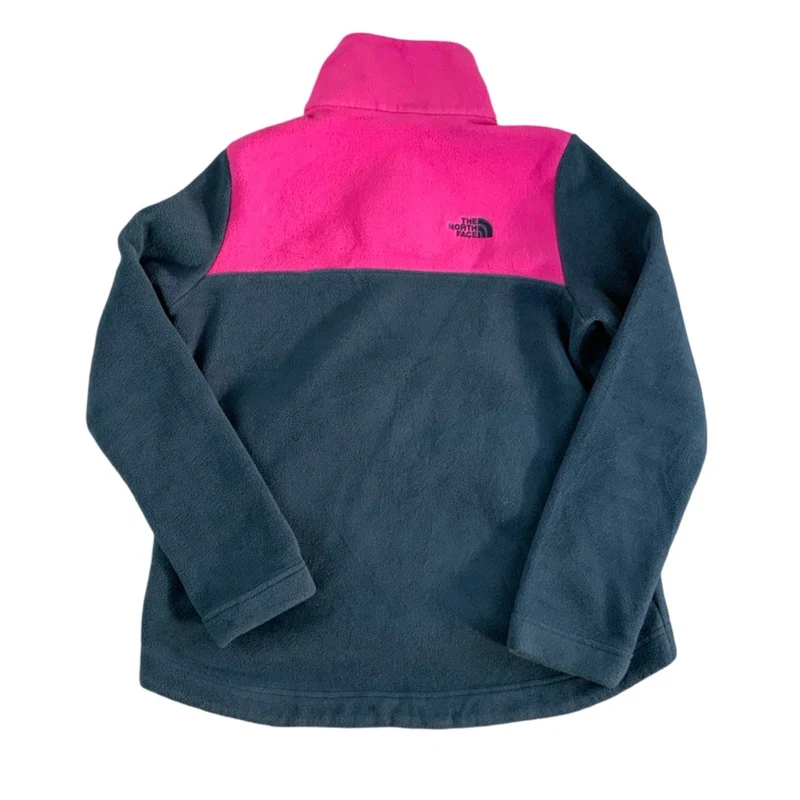 Vintage Pink and Navy The North Face Colour Blocked Fleece 8 10