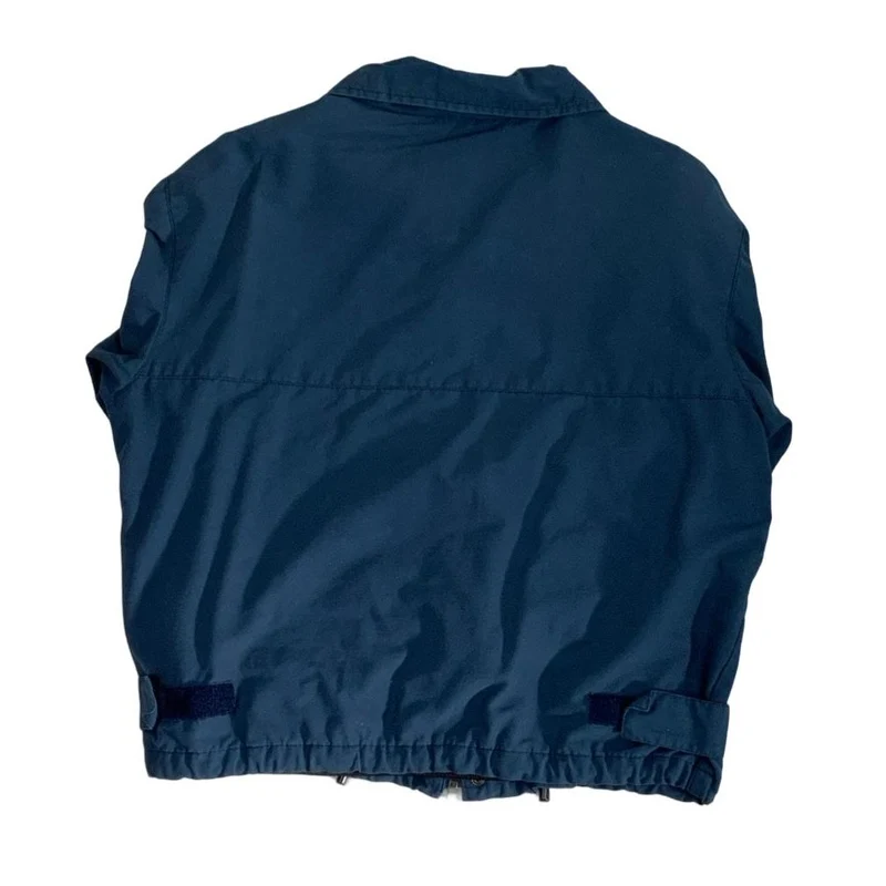 Vintage 90s Napapijri Geographic Innovator Plus Navy Blue Outdoor Windbreaker Coat M L 18