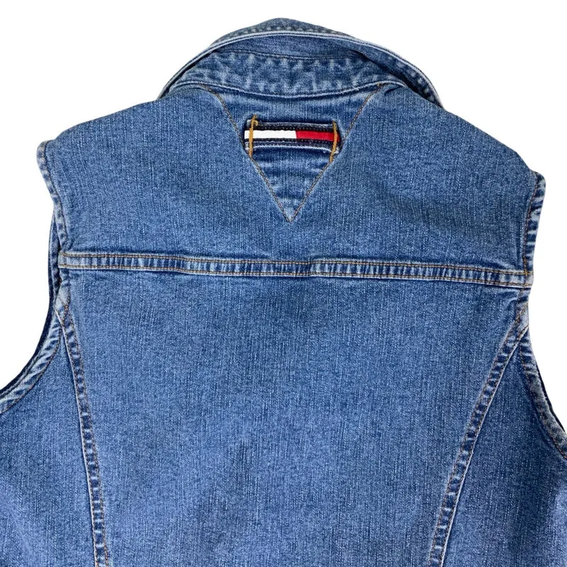 Vintage 90s Y2K Tommy Hilfiger Jeans Denim Mini Summer Dress XS 6