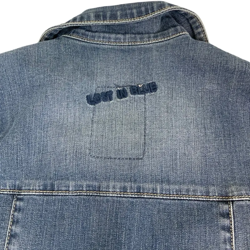 Vintage 90s Wildcat Dark Grey Wash Denim Mini Dress XXS 4