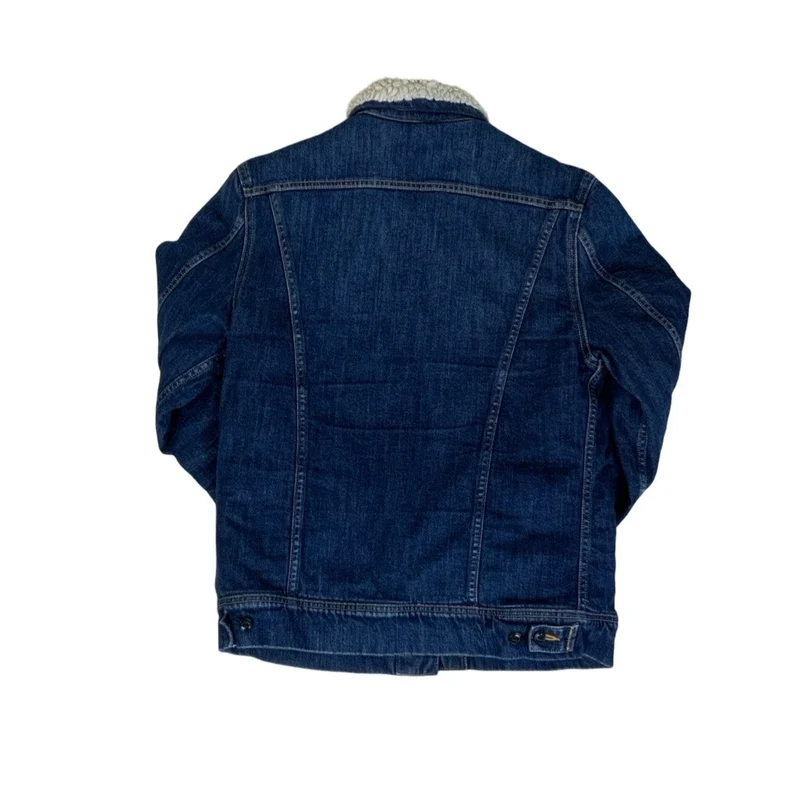 Vintage 00s Y2K Lee Sherpa Denim Jacket M