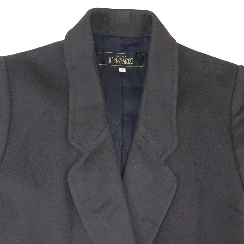 Vintage Mens Grey wool If-Pissarro Duster Trench Suit Overcoat M