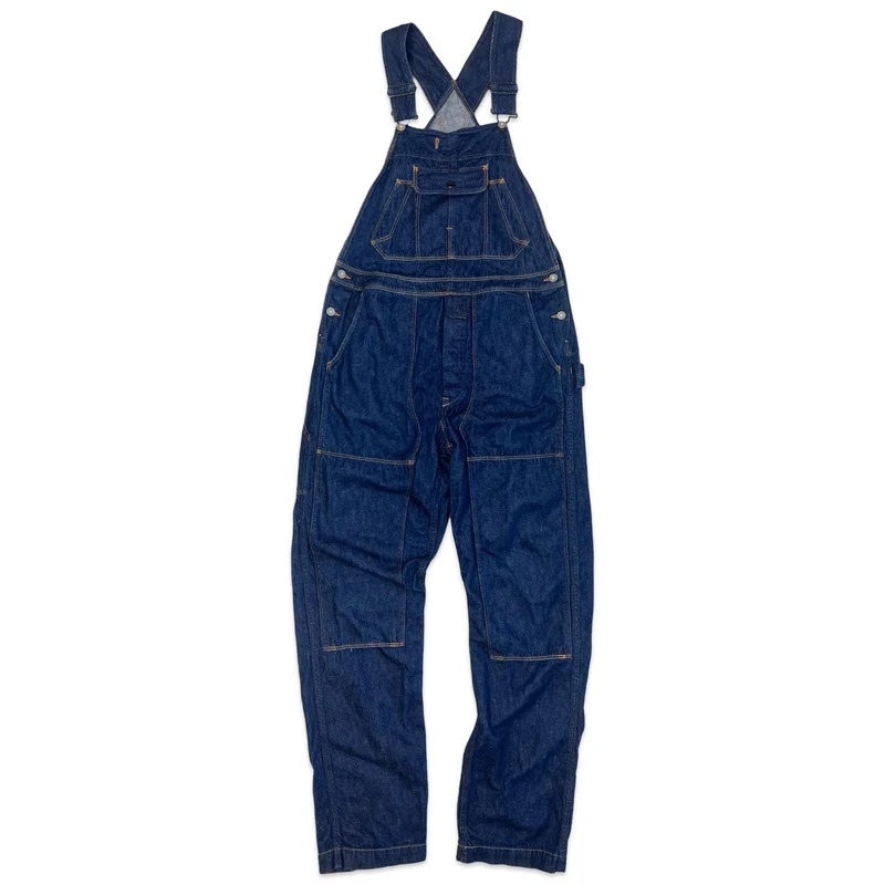 Vintage 90s Dark Indigo Skinny Fit Dungarees 10