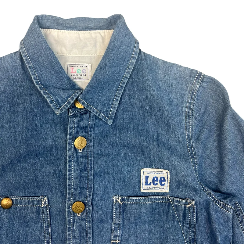 Lee Union Made Denim Shirt Midi Dress 6
