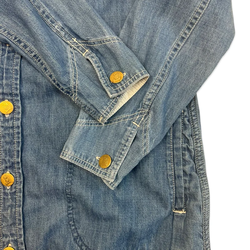 Lee Union Made Denim Shirt Midi Dress 6