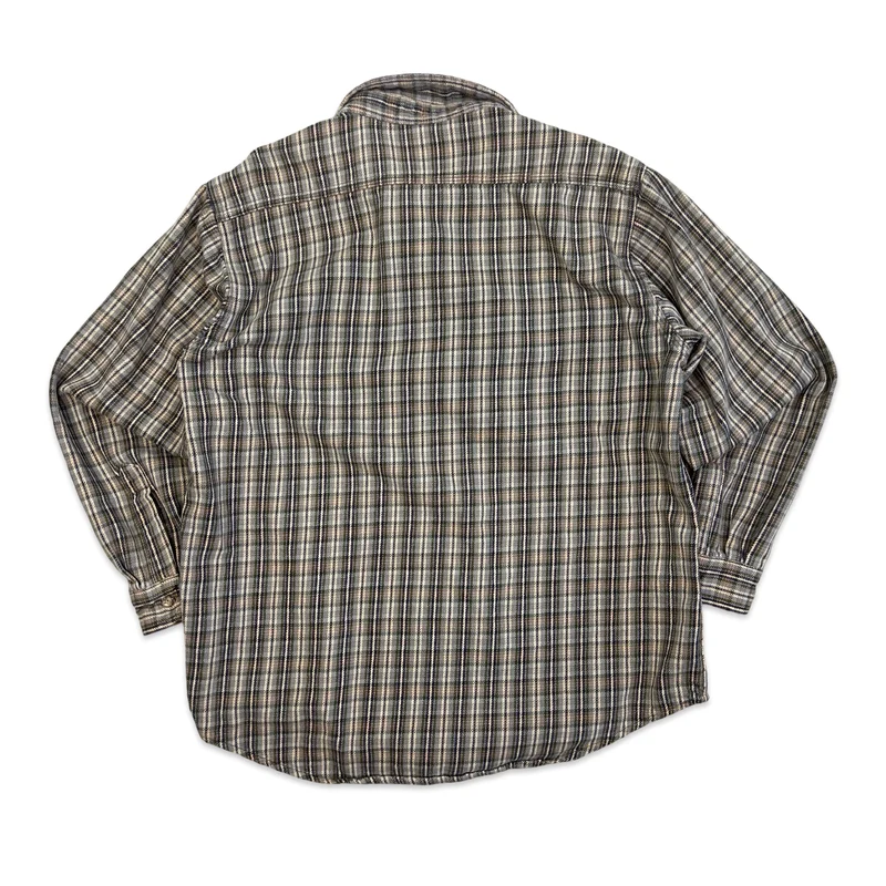 Carhartt Heavyweight Plaid Checked Flannel Shirt L