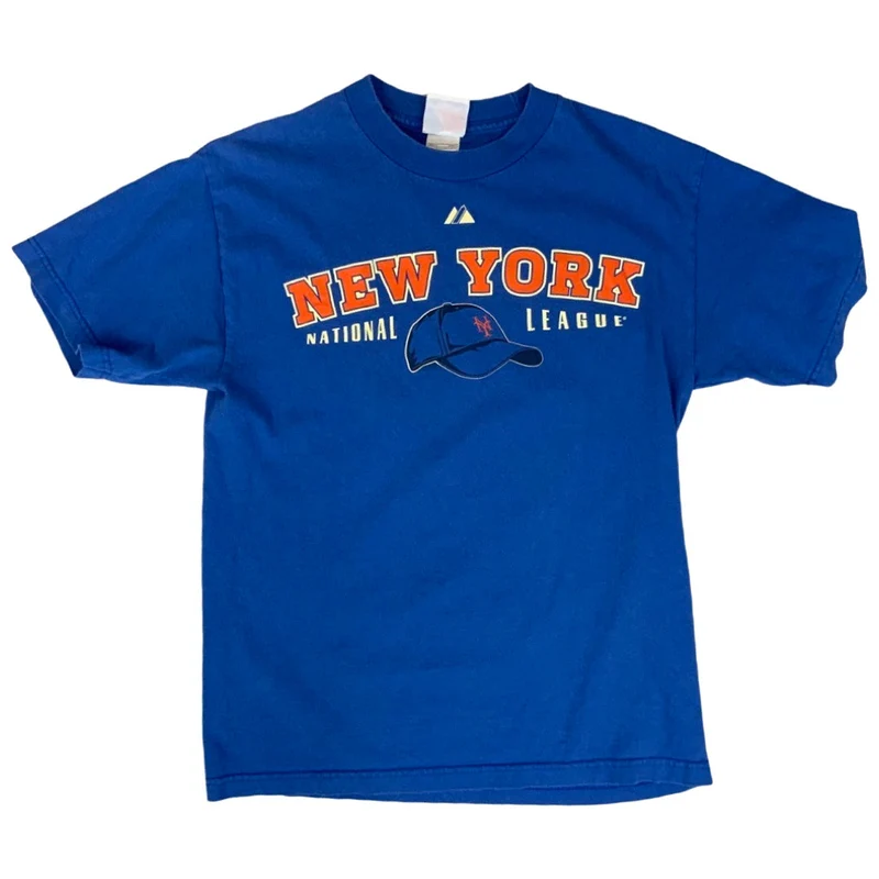 Vintage USA New York National League Mets Baseball T-Shirt Blue M