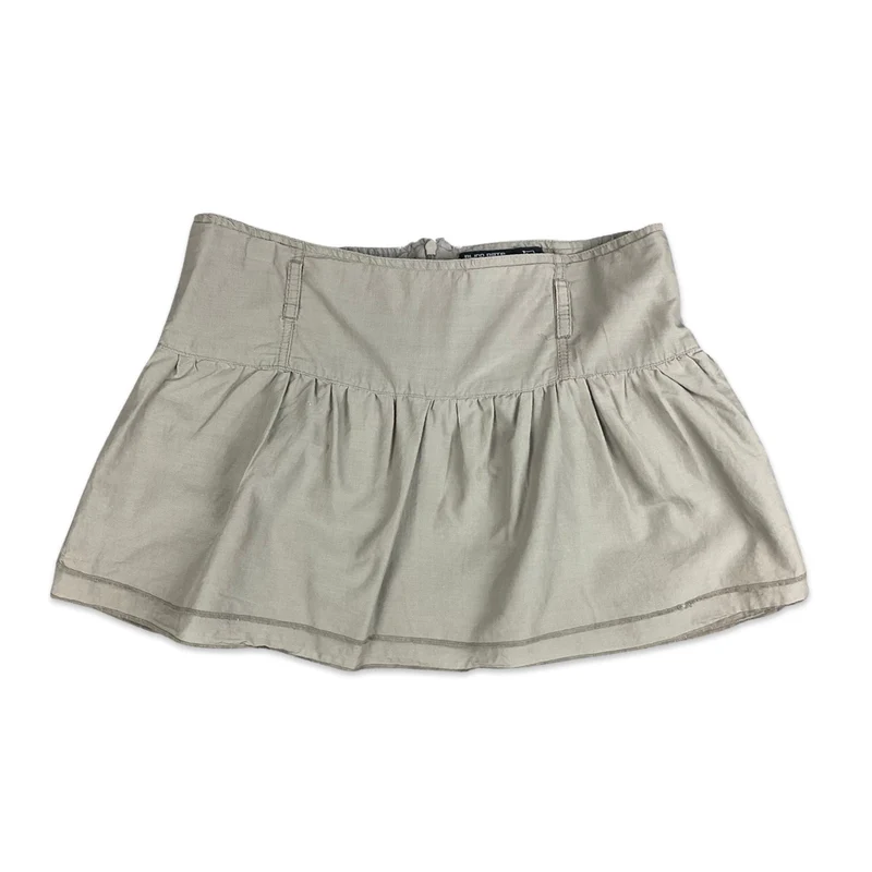 Vintage Y2K Taupe Mini Belt Skirt 14 16