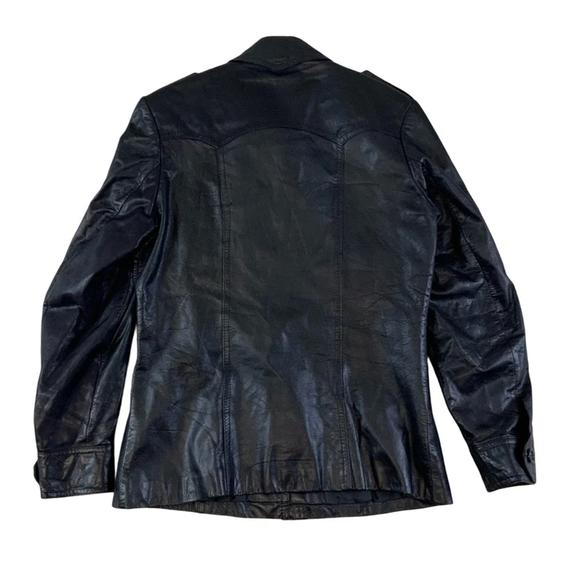Vintage Genuine ‘Echtes Leder’ Leather Rind-Nappa Jacket S 10 12