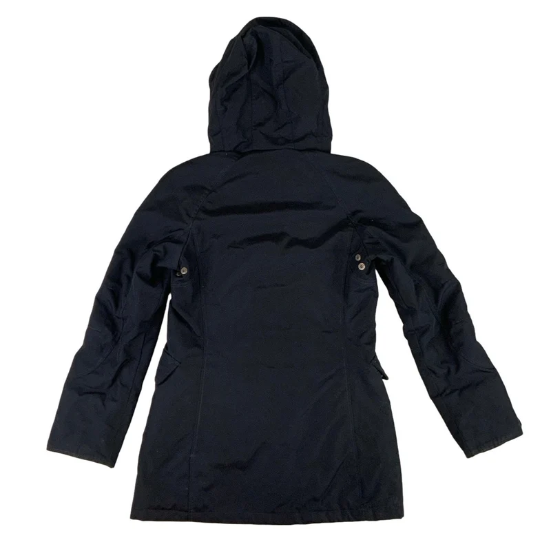 Black Woolrich Faux Fur Hooded Parka Jacket Medium