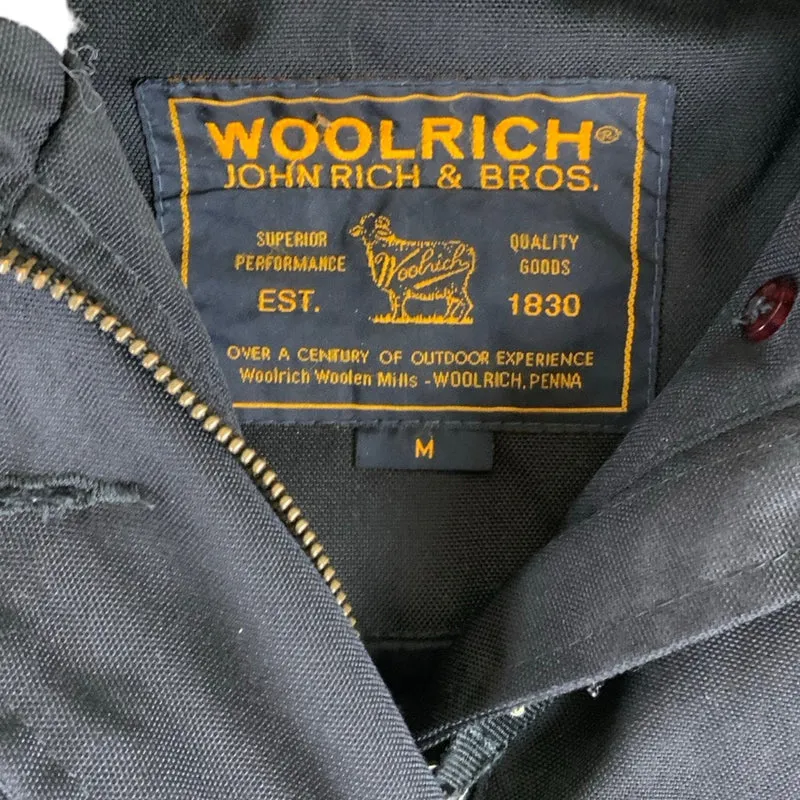 Black Woolrich Faux Fur Hooded Parka Jacket Medium