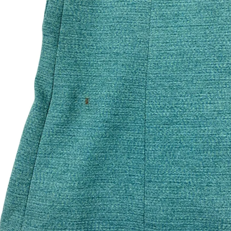 Vintage 60s 70s Turquoise Winter Long Coat S 8-10