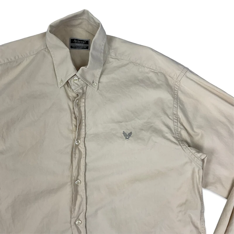 Avirex Beige Button-up Shirt L XL