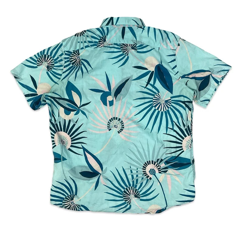 Billabong Blue Abstract Print Shirt L XL
