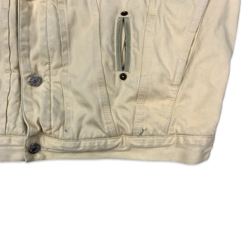 Vintage 90s Diesel Cream Quilted Denver Jacket XL XXL