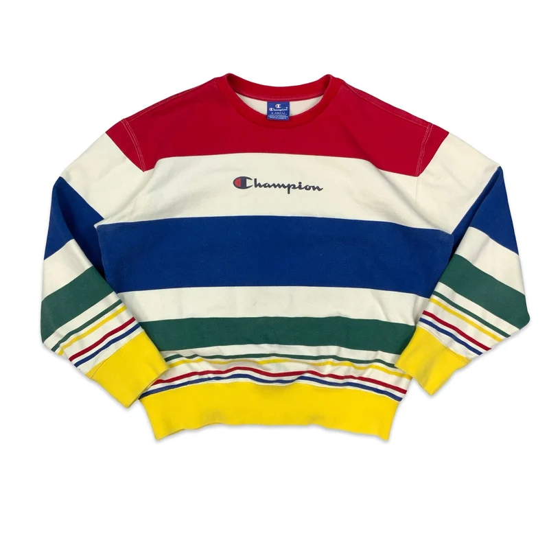 Champion Rainbow Striped Sweatshirt