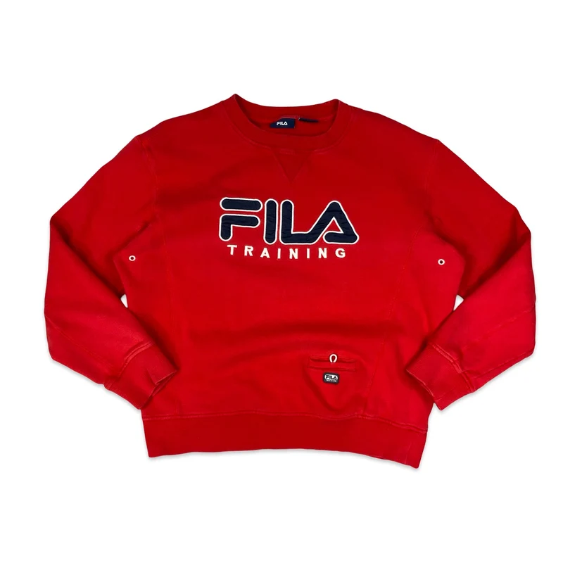 FILA Red Spell Out Sweatshirt XL