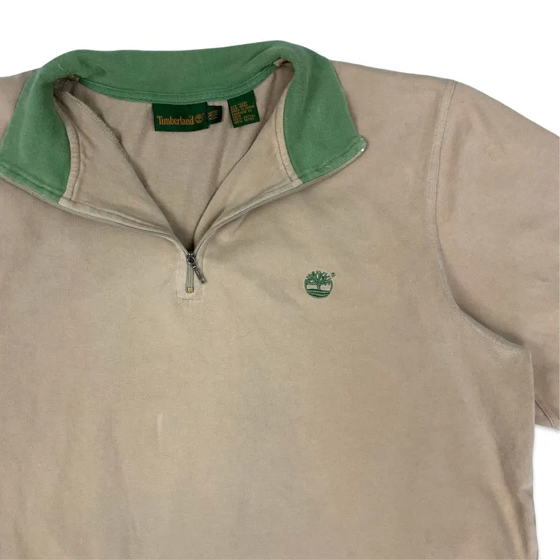 Timberland 1/4-zip Beige Sweatshirt XXL