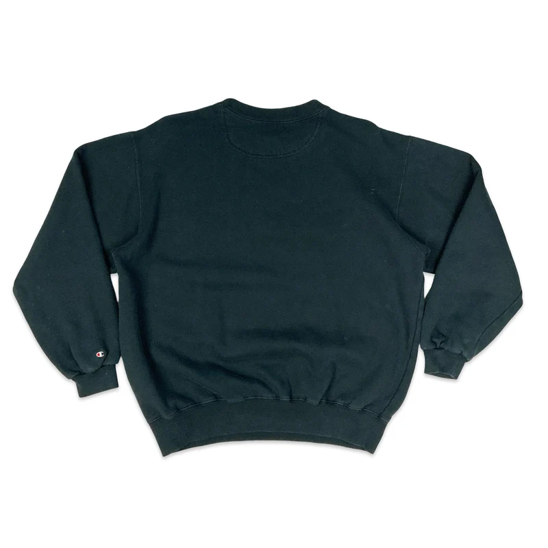 Champion Black Spell Out Sweatshirt L