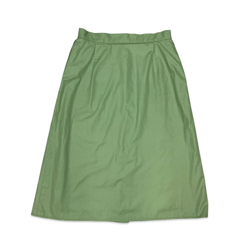 Vintage Green Cargo Midi Skirt 10