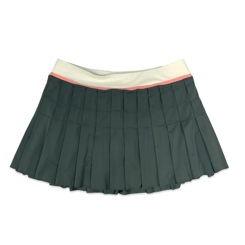 Nike Grey & White Pleated Mini Skirt 14 16 18
