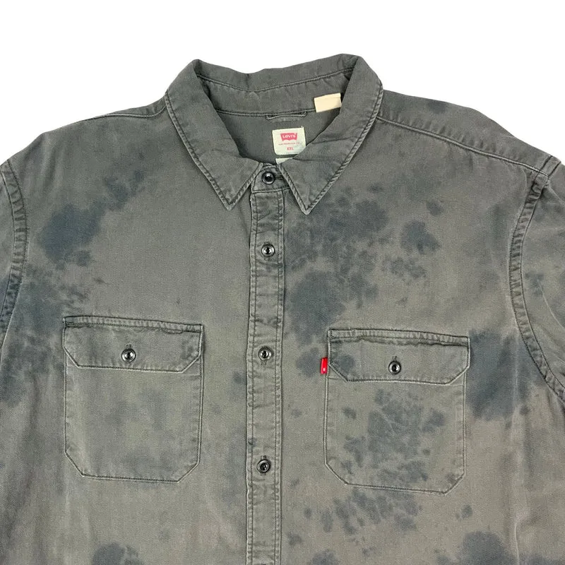 90s Two Tone Grey Levis Shirt XL