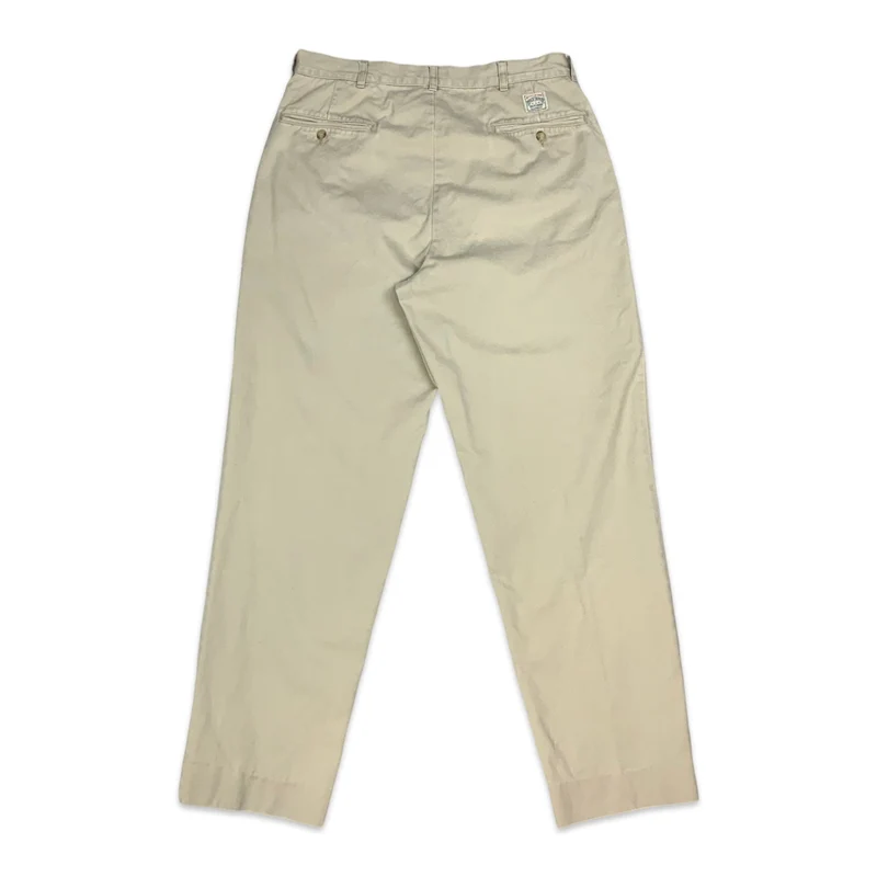 90s Beige Ralph Lauren Trousers W33 L30