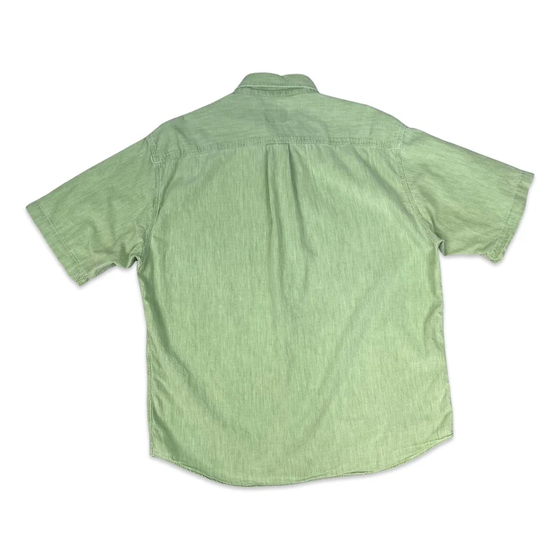 Vintage Y2K Invicta Italian Light Green Short Sleeve Cotton Shirt L