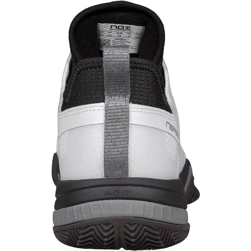 CHAUSSURES NOX PADEL NERBO WHITE/RAVEN