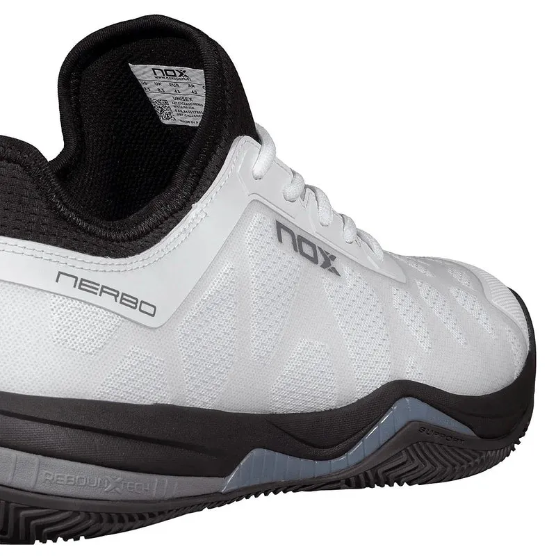 CHAUSSURES NOX PADEL NERBO WHITE/RAVEN