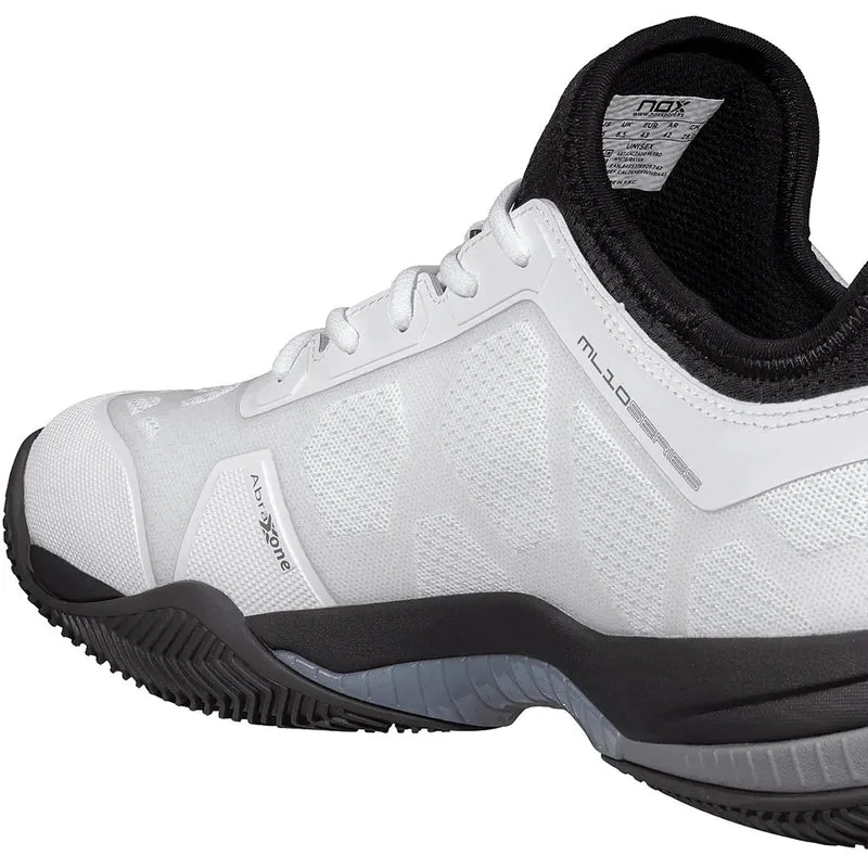 CHAUSSURES NOX PADEL NERBO WHITE/RAVEN