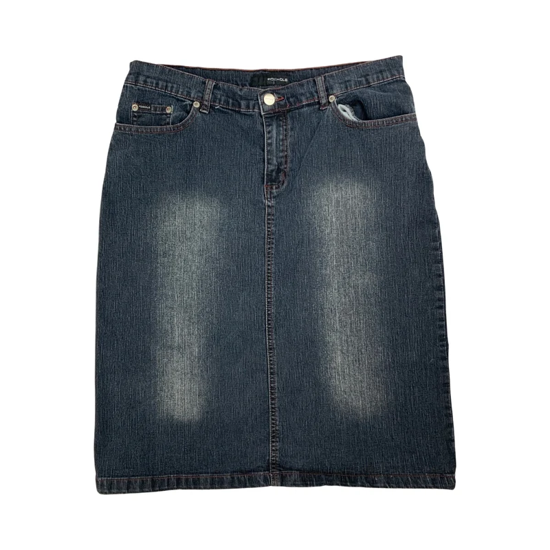 Y2K Dark Blue Midi Skirt 14