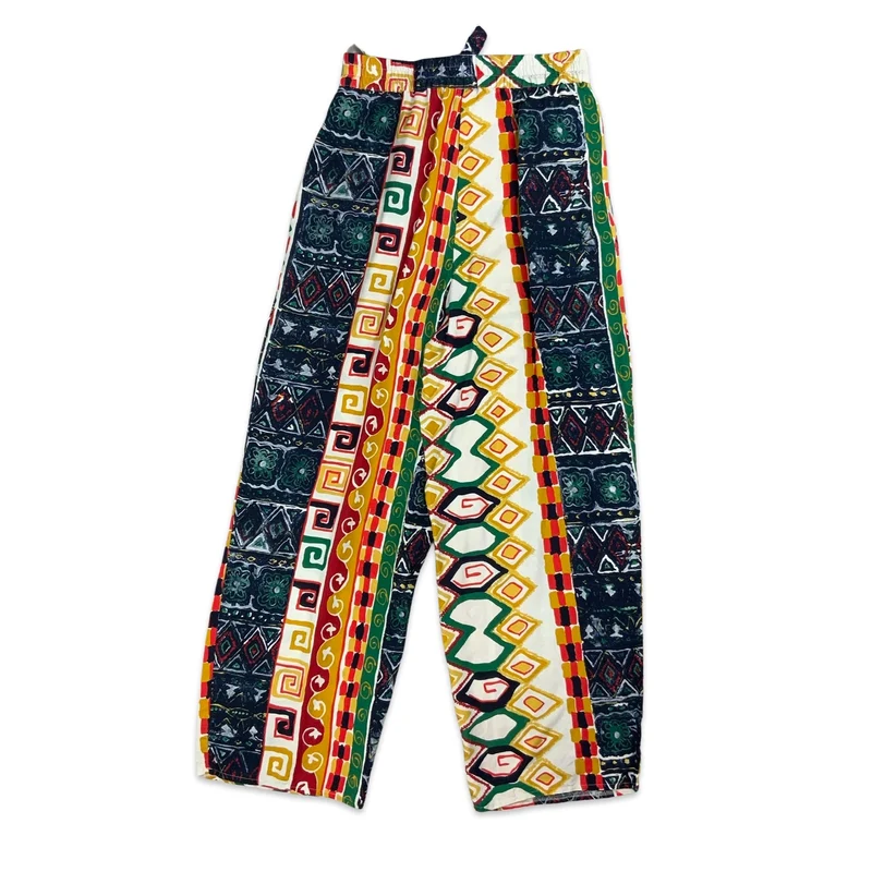 80s Print Wide Leg Trouser 6 8