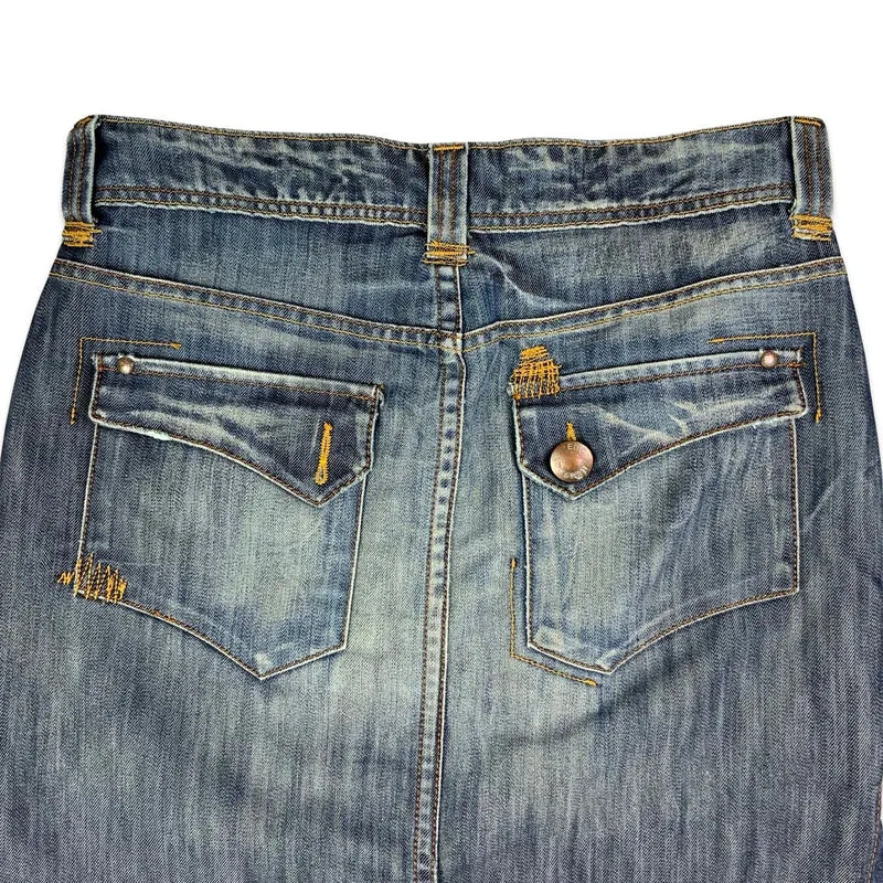 Y2K Denim Skirt 8 10 12