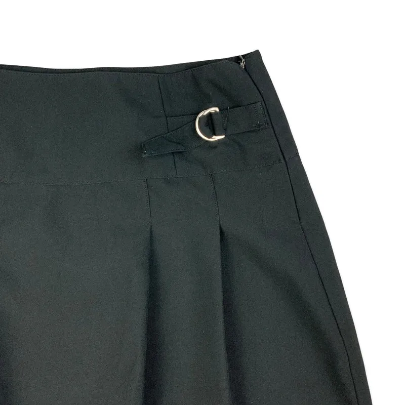 Y2K Black Pleated Mini Skirt 10 12 14