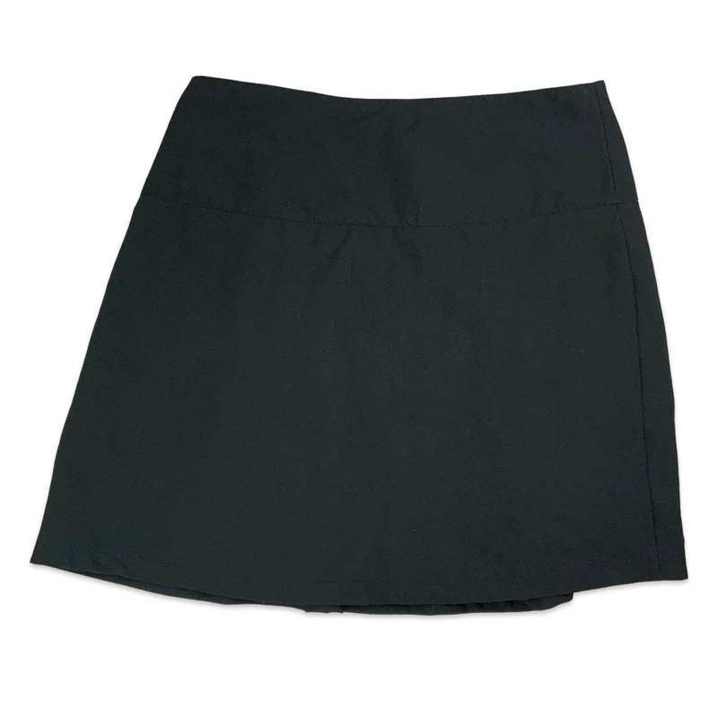 Y2K Black Pleated Mini Skirt 10 12 14