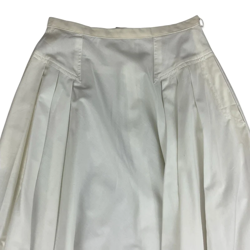 Vintage White Midi Circle Skirt