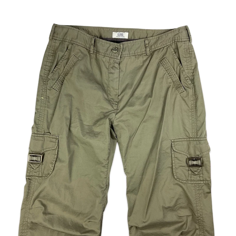 Y2K Khaki Petite Cargo Trousers 14
