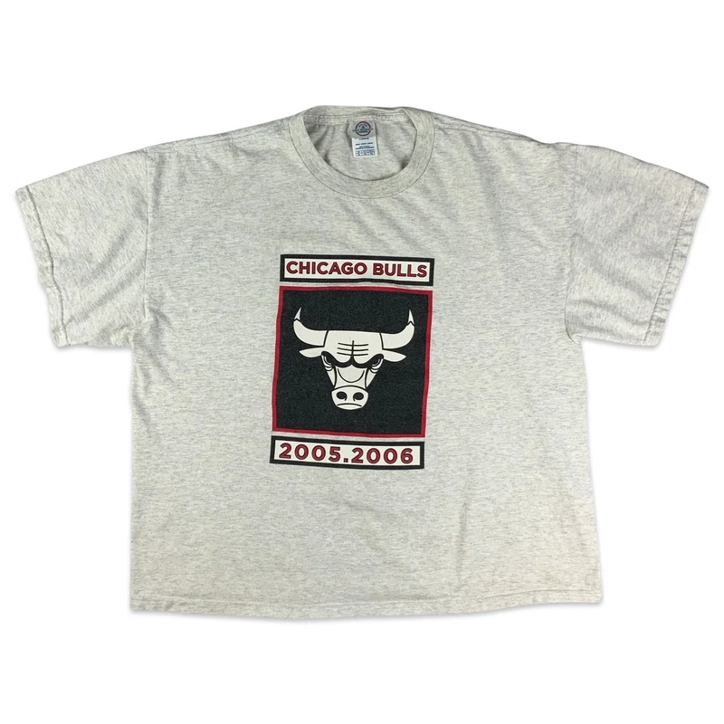 2006 Chicago Bulls Grey Tee L XL