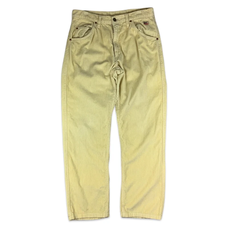 Vintage Beige Corduroy Trousers 31W 30L