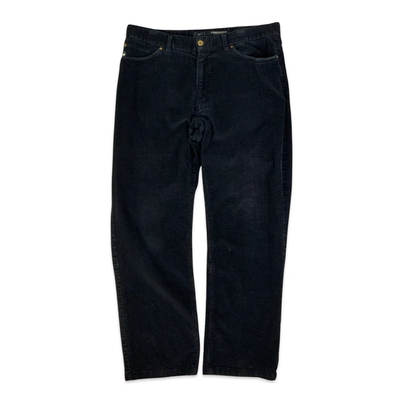 Vintage Black Corduroy Trousers 36W 29L