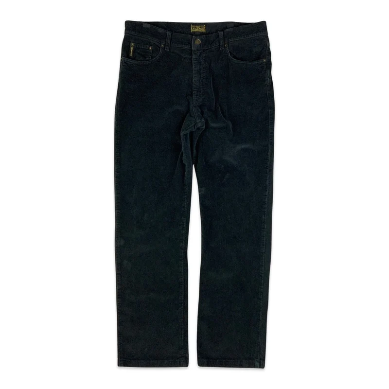 Vintage Black Corduroy Trousers 36W 32L